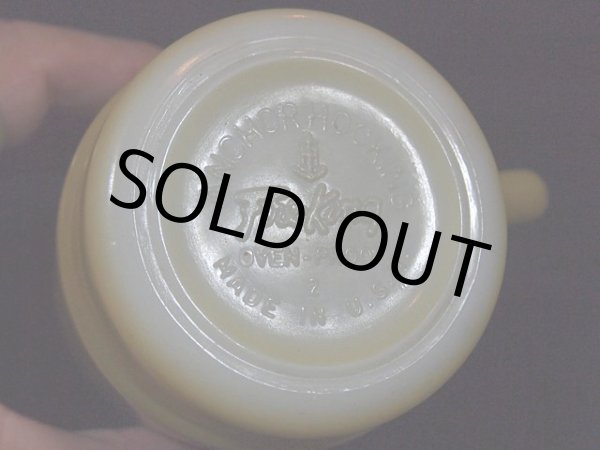 画像5: 60s-70s【FireKing】スタッキングマグ・茶黄土 (5)