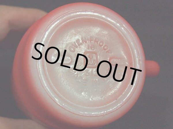 画像5: 70s-80s【FireKing】スタッキングマグ・レッド (5)