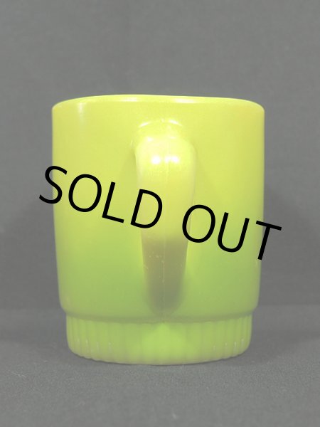 画像2: 60s-70s【FireKing】リブボトムマグ・ライトグリーン (2)