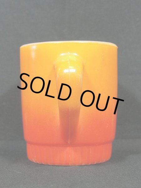 画像2: 60s-70s【FireKing】リブボトムマグ・オレンジ (2)