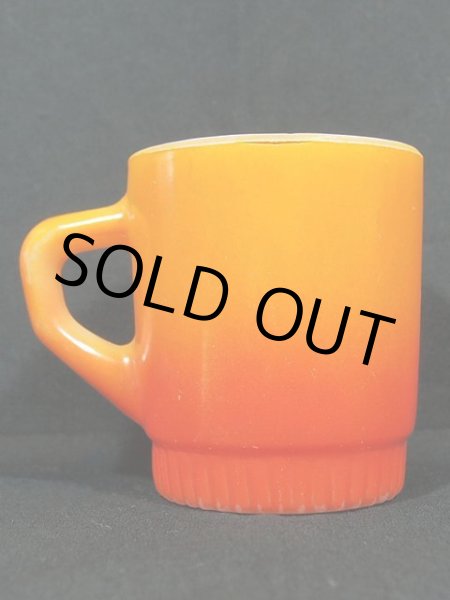 画像3: 60s-70s【FireKing】リブボトムマグ・オレンジ (3)