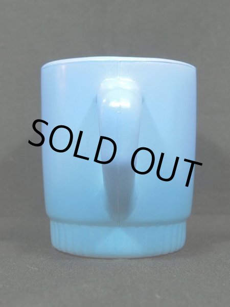 画像2: 60s-70s【FireKing】リブボトムマグ・ライトブルー (2)