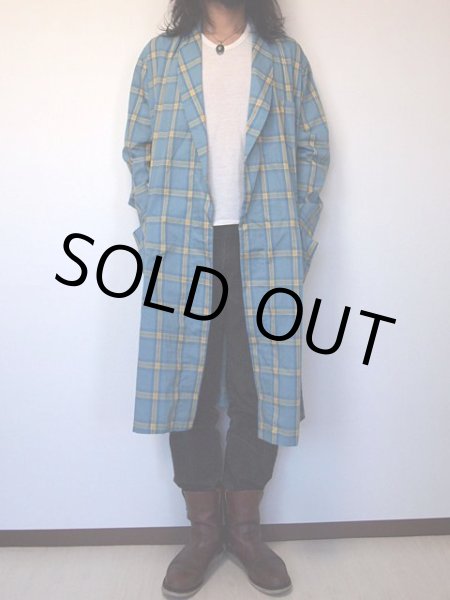 画像4: 1960s【BRENT】チェックガウン (4)
