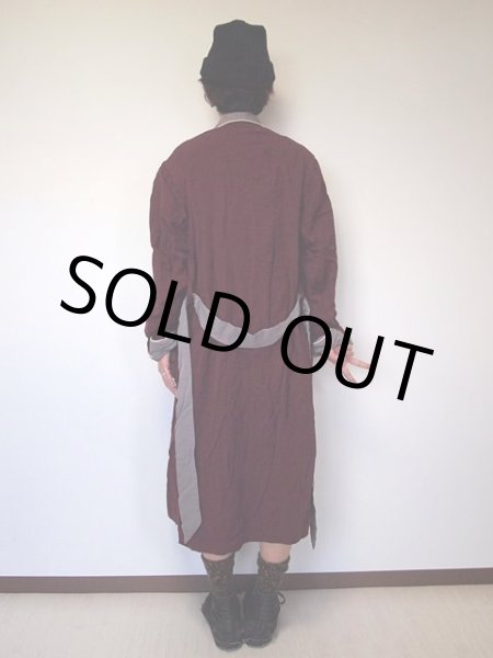 画像4: 1950sツートンレーヨンガウン (4)