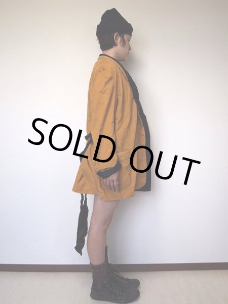 画像3: 1960sサテン×コーデュロイツートンガウン (3)