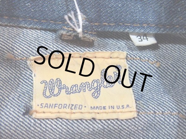 画像3: 1960s【Wrangler】24MJZデニムジャケット　Size34 (3)