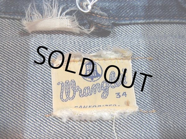 画像3: 1960s【Wrangler】縦ベル111MJデニムジャケット　Size34 (3)