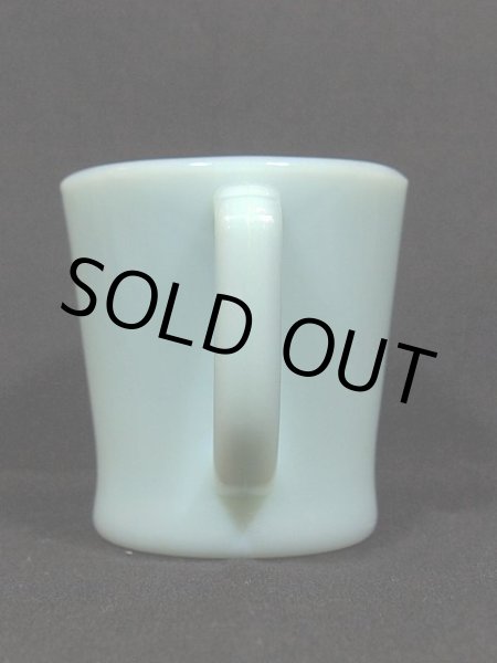 画像2: 50s【FireKing】Dハンドルマグ・ターコイズブルー (2)