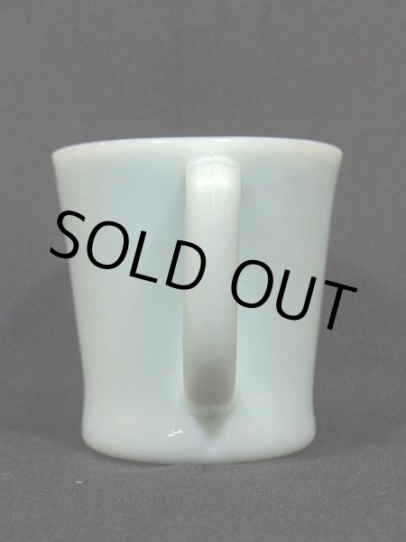 画像2: 50s【FireKing】Dハンドルマグ・ターコイズブルー (2)