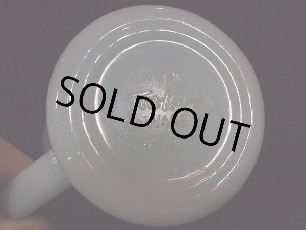 画像5: 50s【FireKing】Dハンドルマグ・ターコイズブルー (5)