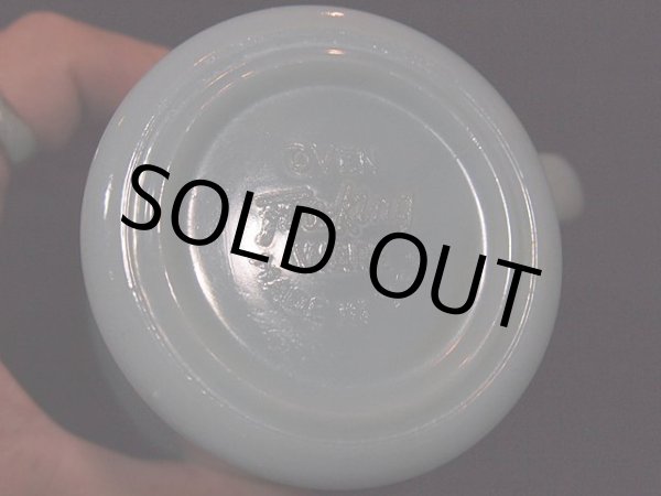 画像5: 50s【FireKing】Dハンドルマグ・ターコイズブルー (5)