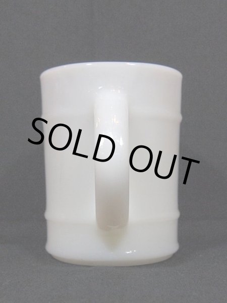 画像2: 60s-70s【FireKing】バレルマグ・ホワイト (2)