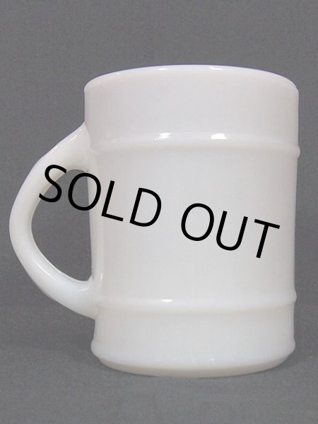 画像3: 60s-70s【FireKing】バレルマグ・ホワイト (3)