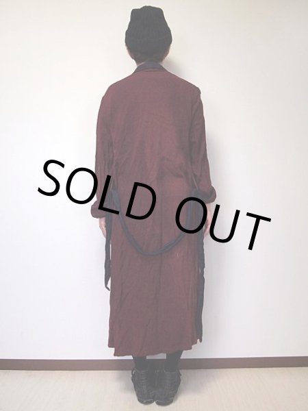 画像4: 1960sレーヨンウールツートンガウン (4)