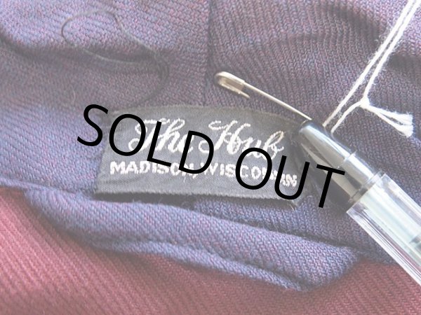 画像5: 1960sレーヨンウールツートンガウン (5)