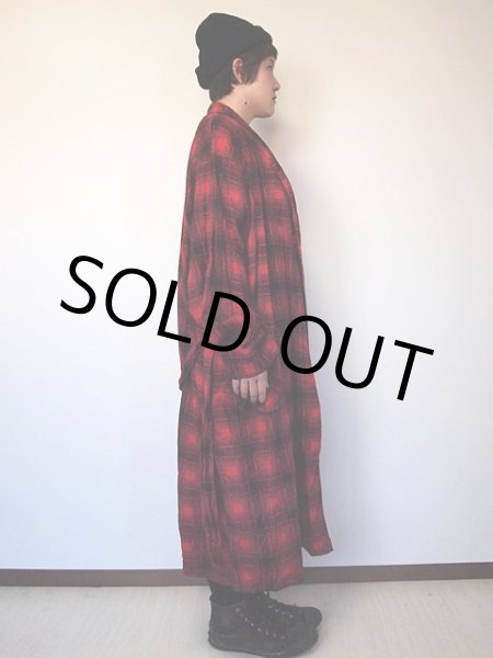 画像3: 1960s【B.V.D.】オンブレーチェックネルガウン (3)
