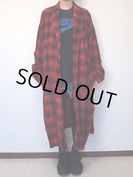 画像2: 1960s【B.V.D.】オンブレーチェックネルガウン (2)