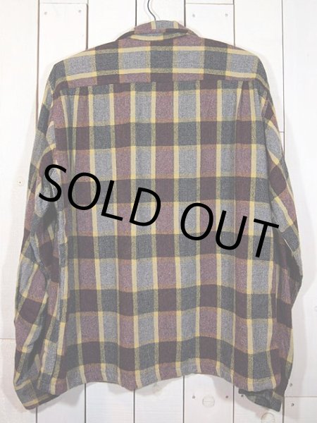 画像2: 1950s【TOWNCRAFT】ウールシャツ (2)