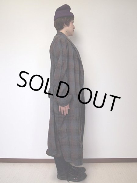 画像2: 1970s【PENDLETON】オンブレーチェックウールガウン  (2)