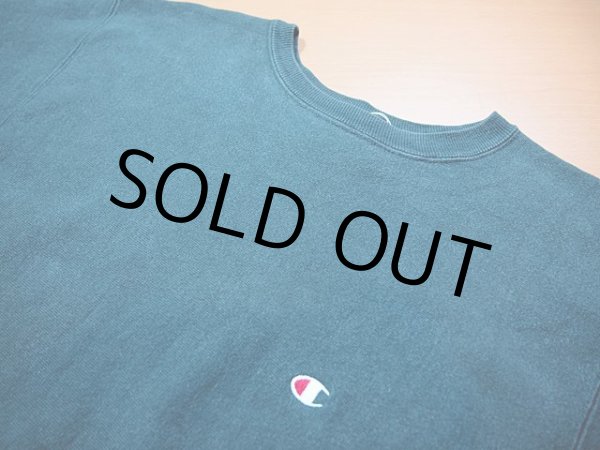 画像4: 1990s【Champion】リバースウィーブスウェット〝モスグリーン〟 (4)