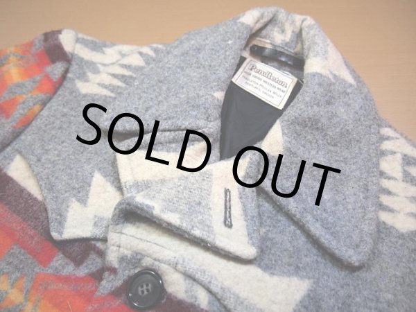 画像4: 1970s【PENDLETON】チーフジョセフ柄ウールブランケットコート (4)