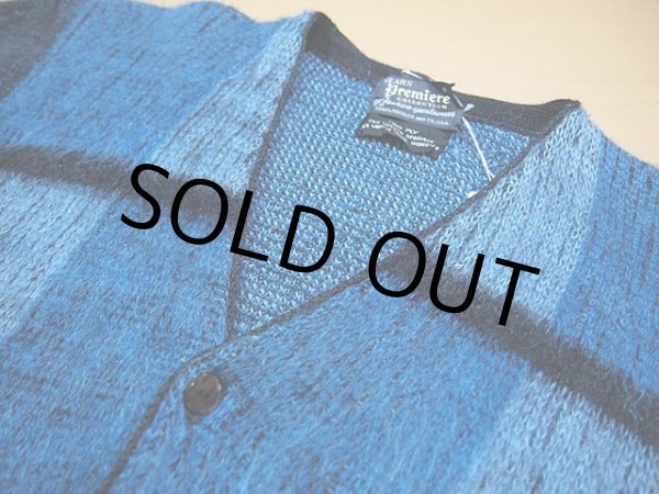 画像4: 1960s【SEARS】黒×青モヘアカーディガン (4)