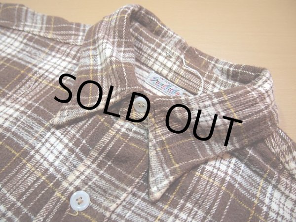 画像4: 1950s【SunValley】マチ付きヘビーネルシャツ (4)