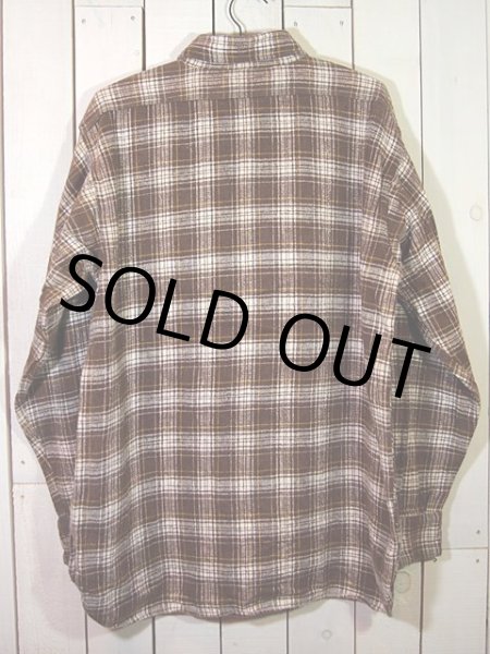 画像2: 1950s【SunValley】マチ付きヘビーネルシャツ (2)