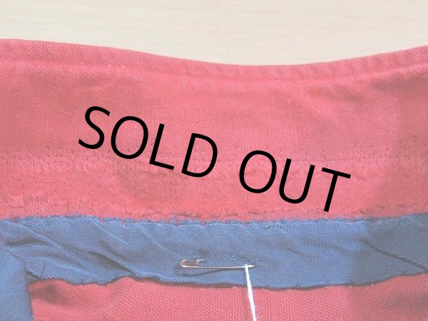 画像4: 1950s無地マチ付きネルシャツ (4)