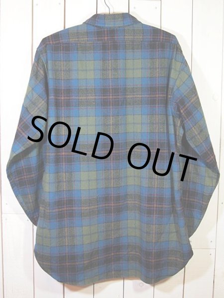 画像2: 1970s【PENDLETON】エルボーパッチ付きウールシャツ (2)