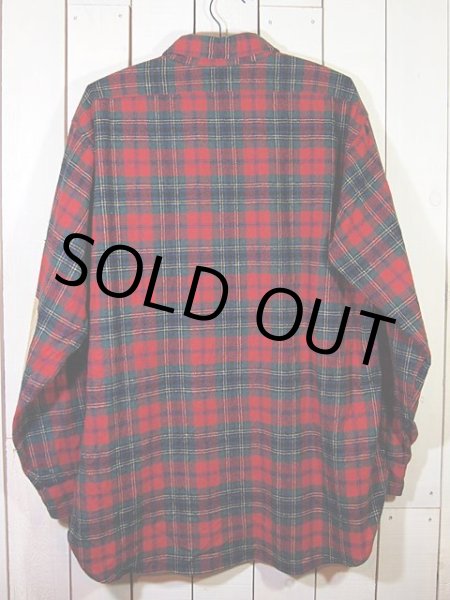 画像2: 1970s【PENDLETON】エルボーパッチ付きウールシャツ (2)