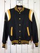 画像1: 1960sブラックメルトンスタジャン (1)