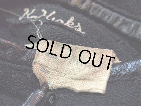 画像3: 1970s〜オールブラック袖レザースタジャン (3)