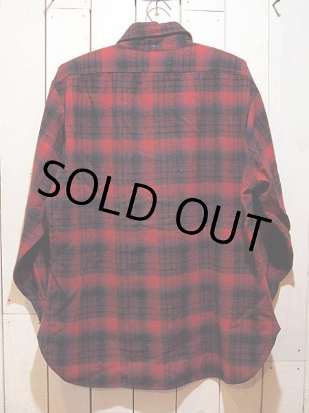 画像2: 1970s【PENDLETON】オンブレーチェックウールウエスタンシャツ (2)