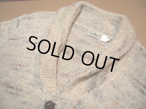 画像4: 1980s【L.L.Bean】ショールカラーニットカーディガン (4)