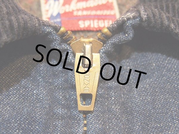 画像4: 1960s【Workmaster】裏ブランケットデニムワークジャケット (4)