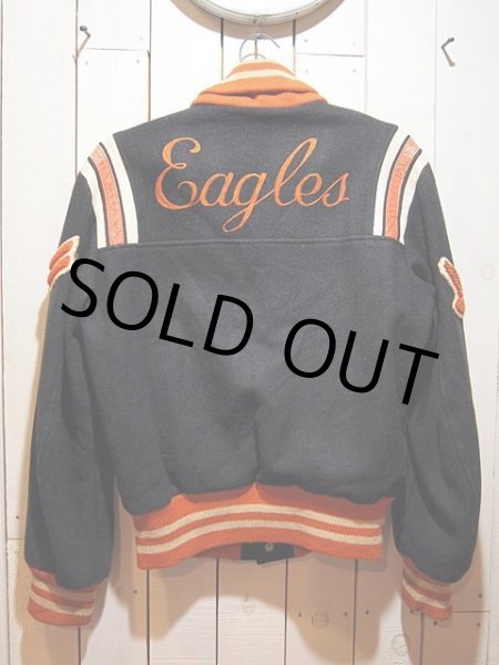 画像2: 1960s【BUTWIN】ショールカラーブラックメルトンスタジャン (2)