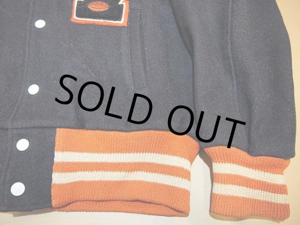 画像5: 1960s【BUTWIN】ショールカラーブラックメルトンスタジャン (5)