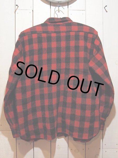 画像2: 1940s【5Brother】マチ付きウールシャツ (2)