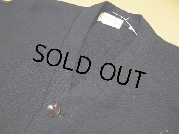 画像4: 1980s黒レタードカーディガン (4)