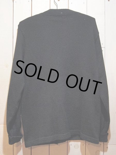 画像2: 1960s【PILGRIM】黒レタードカーディガン (2)