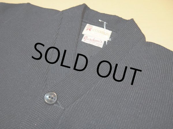 画像4: 1940s【H.L.WHITEING CO.】黒レタードカーディガン (4)