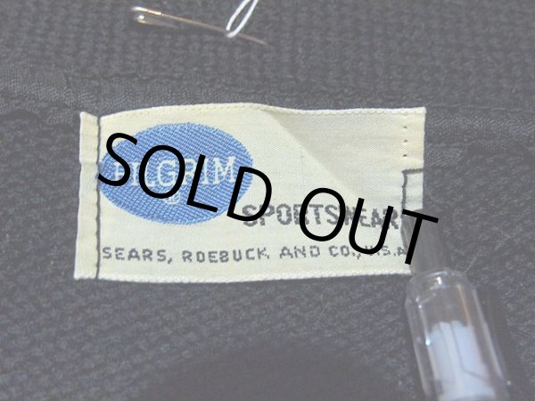 画像3: 1960s【PILGRIM】黒レタードカーディガン (3)