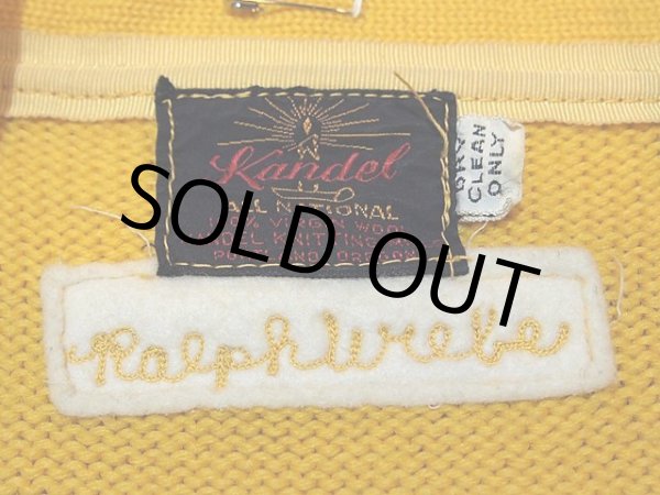 画像3: 1960s【Kandel】レタードカーディガン (3)