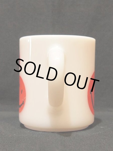 画像2: 【HazelAtlas】スタッキングマグ・スマイル赤  (2)