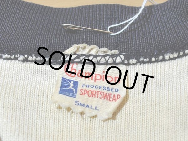 画像3: 1950s【Champion】ランタグ黒×紺ツートンスウェット (3)