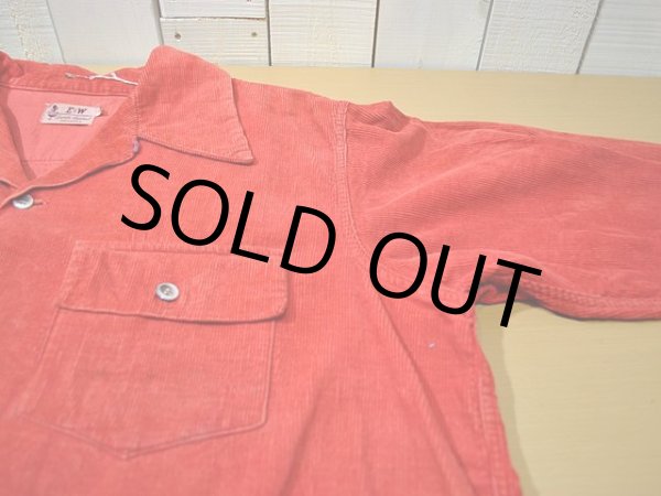 画像4: 1950s【E&W】コーデュロイシャツ (4)