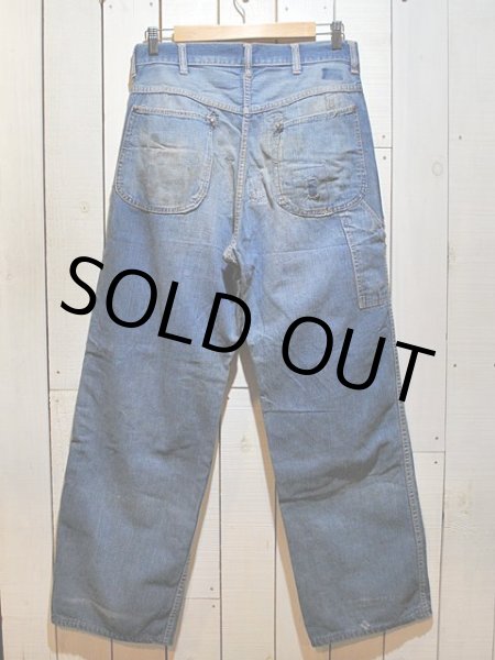 画像2: 1940sデニムペインターパンツ　w32 (2)