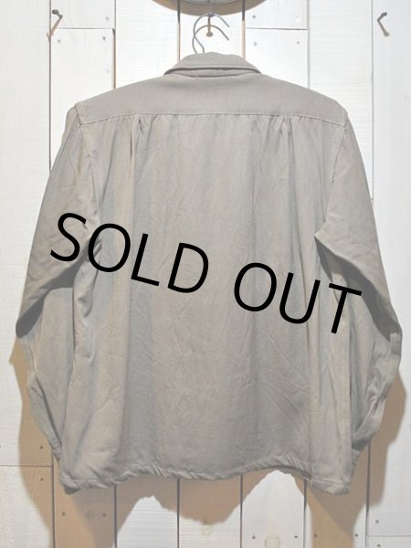 画像2: 1940s【Manhattan】ギャバジンシャツ (2)