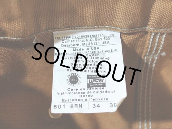 画像3: 【Carhartt】ダブルニーダックペインターパンツ　w34 (3)